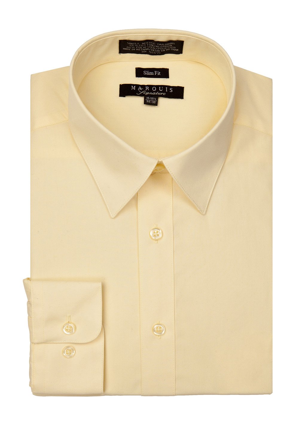 Yellow Slim Fit Dress Shirt