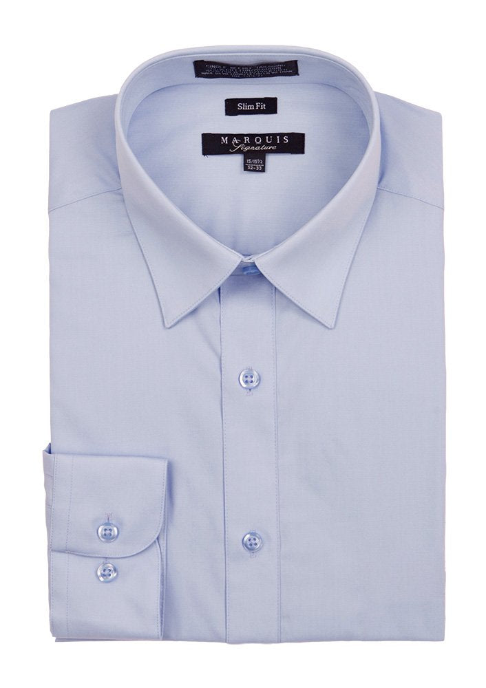 Baby Blue Slim Fit Dress Shirt