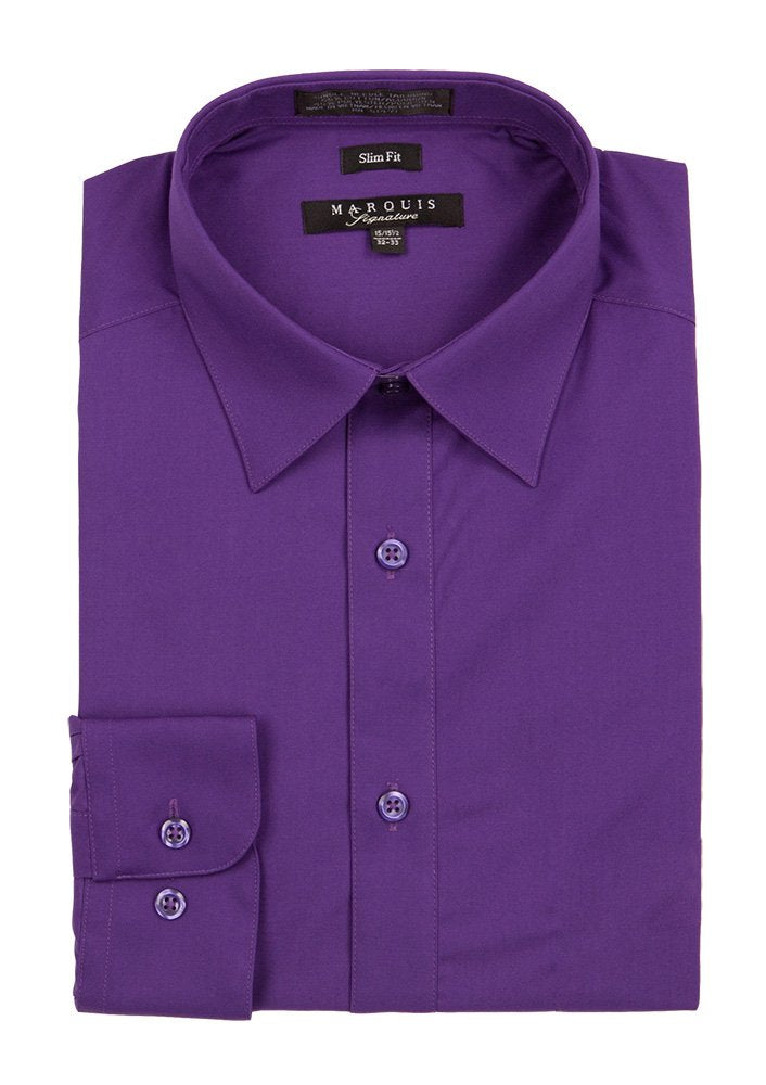 Purple Slim Fit Dress Shirt