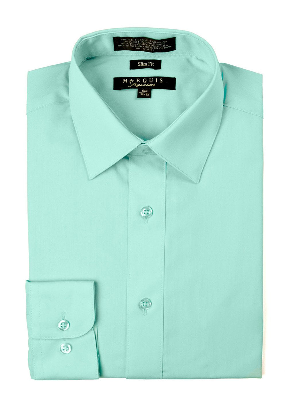 Winter Green Slim Fit Dress Shirt