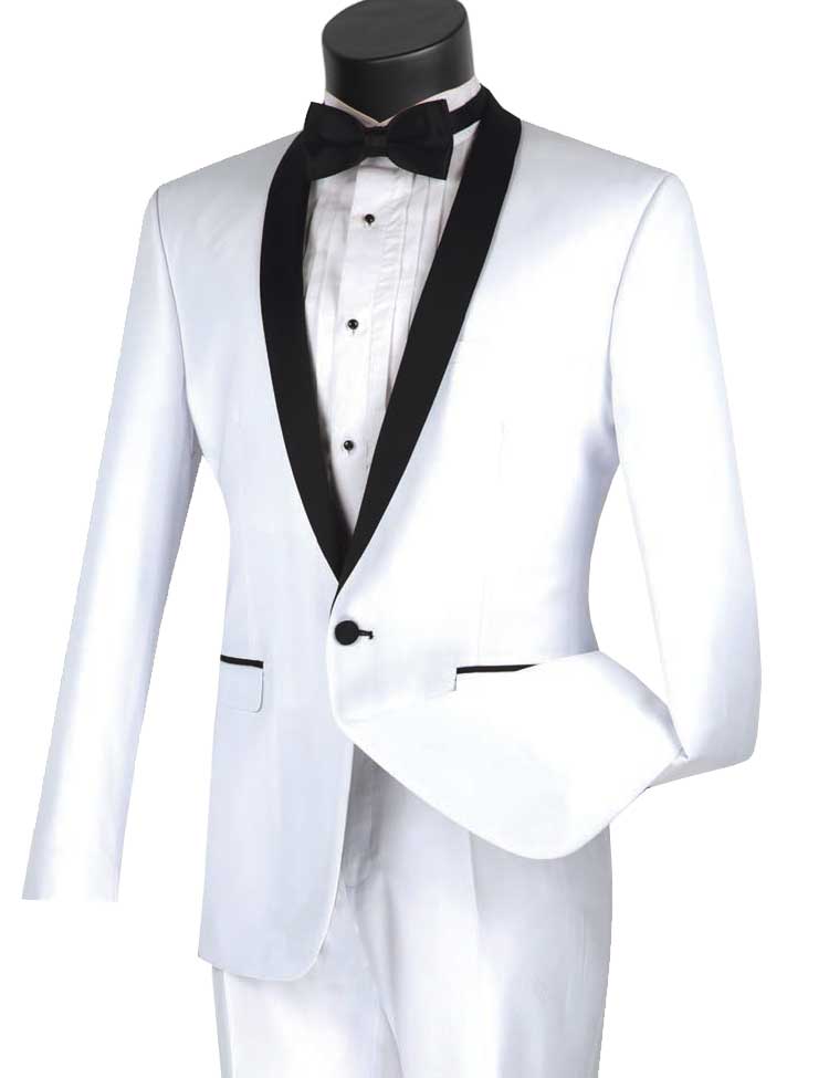 White Slim Fit Tuxedo