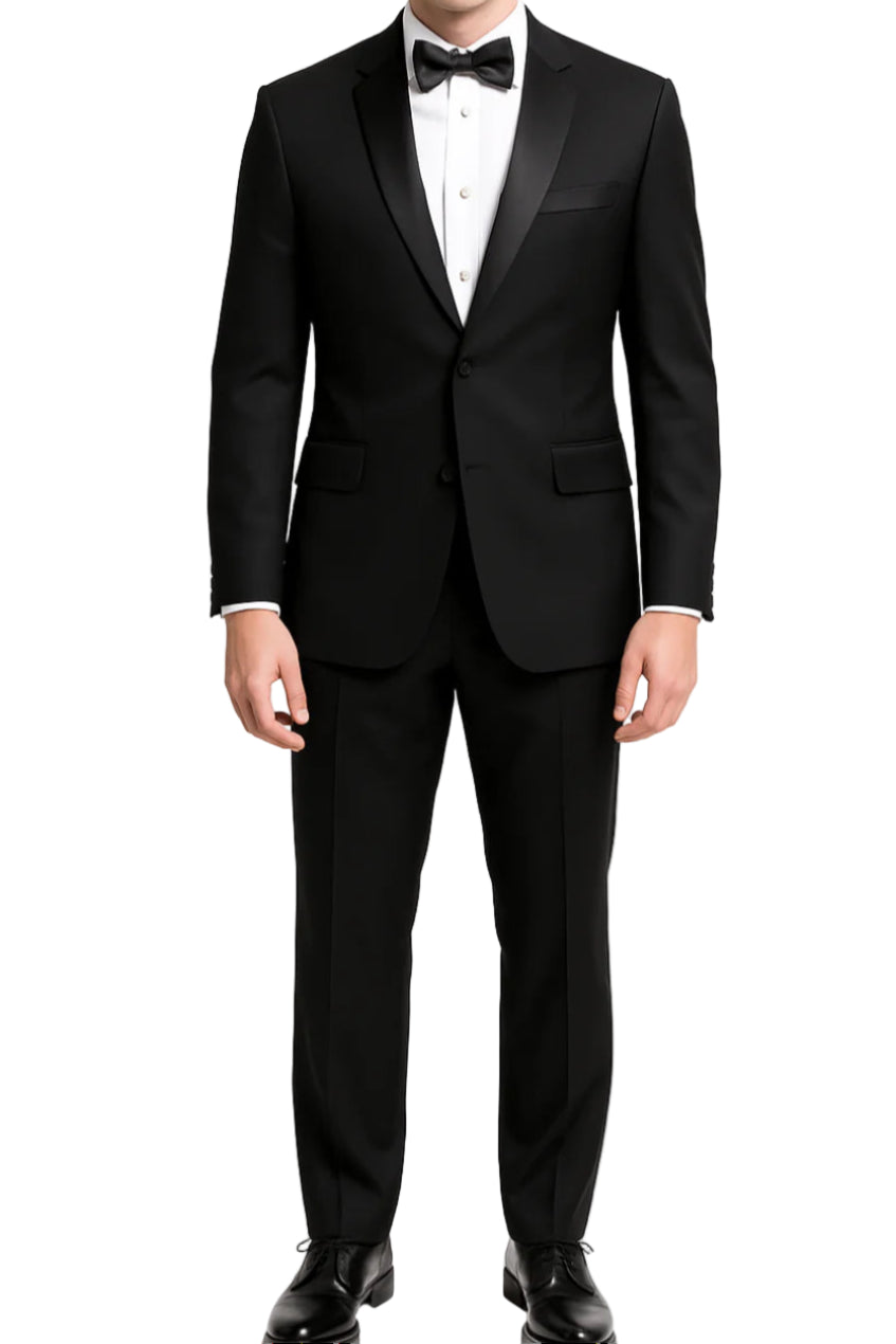 Black Slim Fit Notch Tuxedo