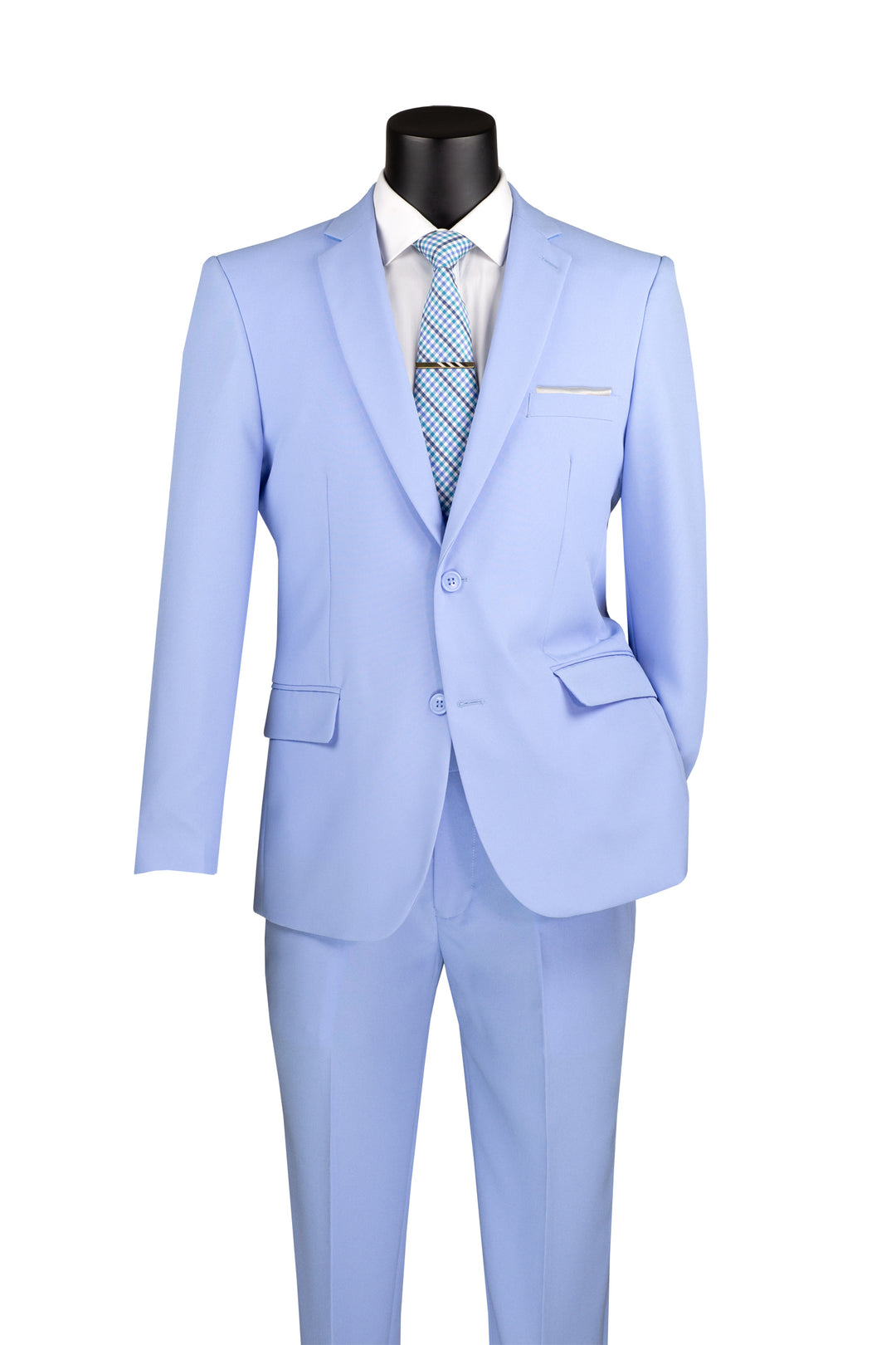 Light Blue 2 Piece Slim Fit Suit