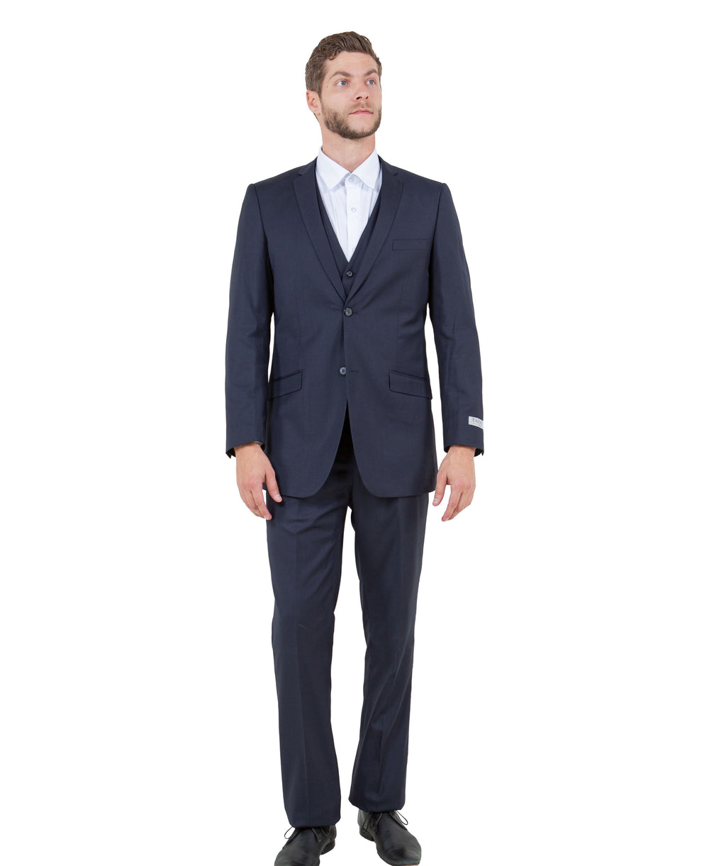 Navy Blue 3 Piece Slim Fit Suit