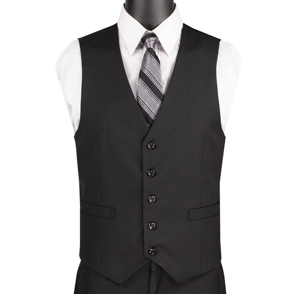 Black 3 Piece Slim Fit Suit