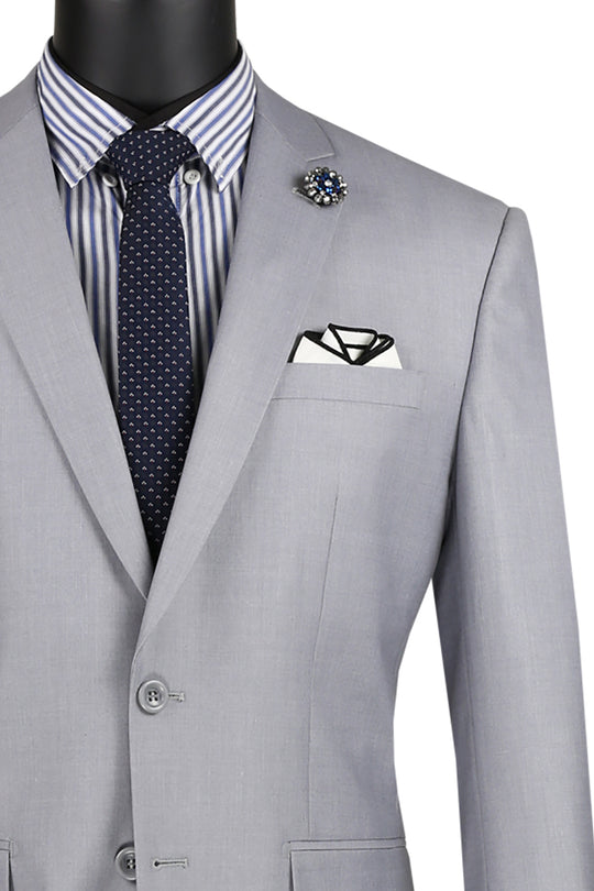 Light Grey Slim Fit Suit
